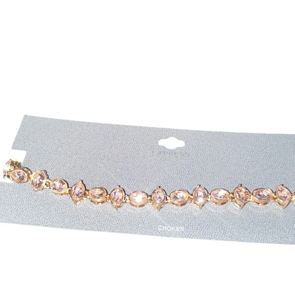 Express Choker, Pink Ice colored glass gemstones, nwt - Picture 12 of 17